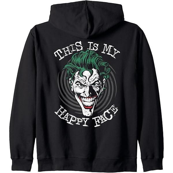 Amazon.com: Suicide Squad Joker Zip Hoodie : Clothing, Shoes & Jewelry